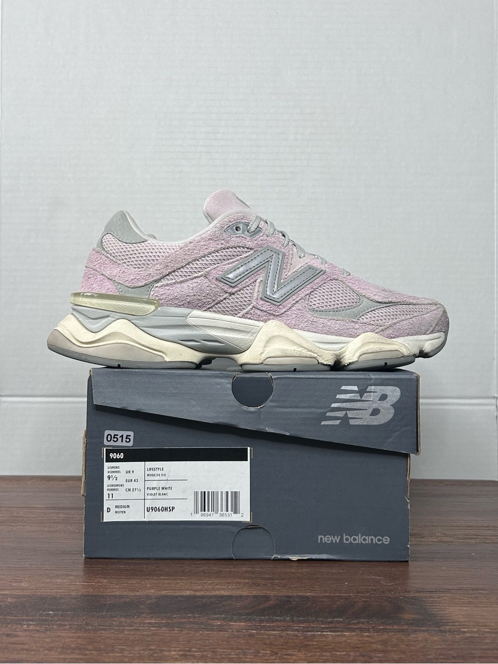 New Balance 9060 December Sky Bone Pink Grey M9.5/W11